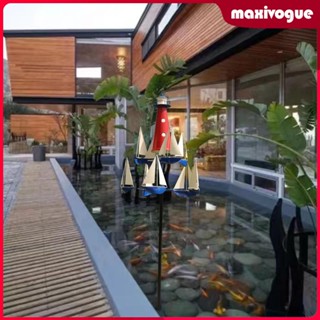 [Maxivogue] กังหันลมเรือใบ เหล็ก สําหรับตกแต่งสวน กลางแจ้ง