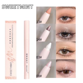 Sweet MINT ปากกาอายแชโดว์ ไฮไลท์ เนื้อแมตต์ กลิตเตอร์ กันน้ํา ติดทนนาน 15 สี