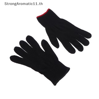 Strongaromatic ถุงมือเหล็กดัดผม ทนความร้อน สําหรับจัดแต่งทรงผม 1 ชิ้น