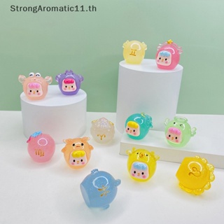 Strongaromatic ตุ๊กตาเรซิ่น รูปกลุ่มดาวสิบสองกลุ่มดาว สามมิติ เรืองแสง ขนาดเล็ก สําหรับตกแต่งแดชบอร์ด โต๊ะทํางาน บ้าน รถยนต์