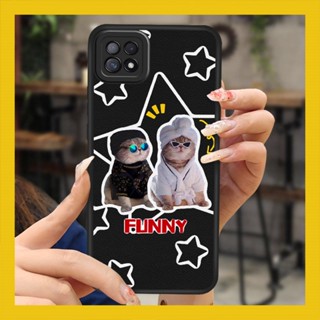 Waterproof Anti-knock Phone Case For OPPO A72 5G/A73 2020 5G personality soft shell Back Cover funny leather protective simple