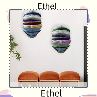 Ethel1 ชั้นวางหมวกเบสบอล แบบโลหะ หลายชั้น ติดผนัง เรียบง่าย สําหรับครัวเรือน