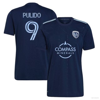 Ani 2023 MLS Alan Pulido Sporting Kansas City Jersey เสื้อยืดแขนสั้น พลัสไซซ์