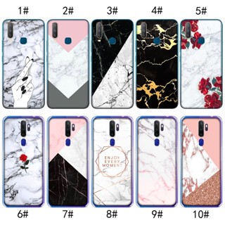 เคสใส ลายหินอ่อน สีชมพู หรูหรา สําหรับ Vivo V5 V7 V9 Y66 Y67 Y79 Y75 Y85 Y89 Lite MZD113