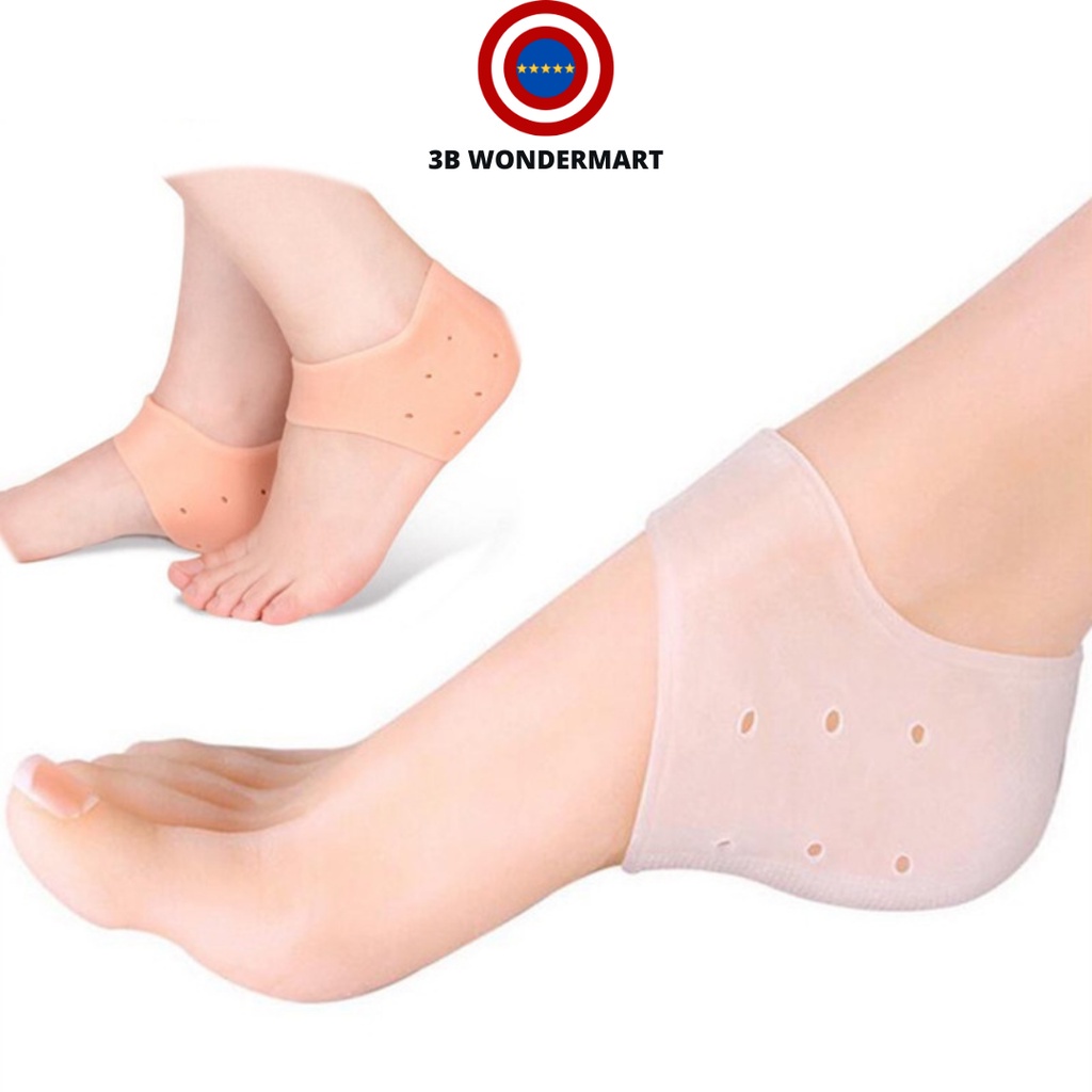 2 ชิ้นซิลิกาเจล Plantar Heel Protector Fasciitis Heel Arch Support