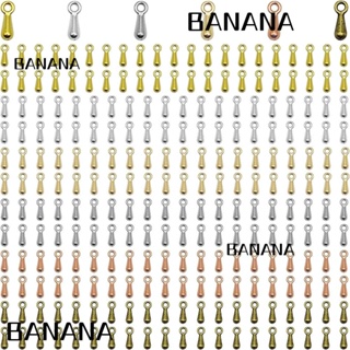 Banana1 จี้รูปหยดน้ํา สีเงิน สไตล์โบราณ สําหรับทําต่างหู DIY