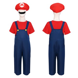 เครื่องแต่งกายคอสเพลย์ อนิเมะ Super Mario Luigi Pipe Uncle Suit Theme Prom สําหรับปาร์ตี้ฮาโลวีน