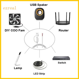 Ez สายเคเบิล USB C Pigtail 2 Cores DIY สําหรับเราเตอร์ไฟ LED กล้อง