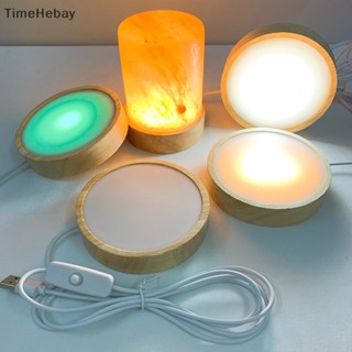 Timehebay ฐานไฟ LED ทรงกลม ฐานไฟกลางคืน สําหรับตกแต่งบ้าน