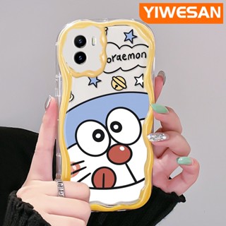 เคสโทรศัพท์มือถือใส แบบนิ่ม ลายการ์ตูนโดราเอมอน กันกระแทก สําหรับ VIVO Y15s Y15a Y01 Y02s