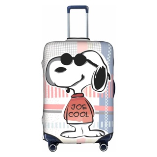 ผ้าคลุมกระเป๋าเดินทาง แบบหนา ป้องกันฝุ่น ลายการ์ตูน Snoopy ขนาด 18-32 นิ้ว