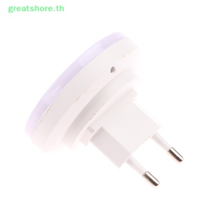 Greatshore โคมไฟกลางคืน LED เซนเซอร์อัจฉริยะ ปลั๊ก EU สําหรับติดผนังห้องน้ํา ห้องครัว โถงทางเดิน ห้องนอน