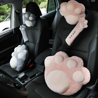 New Car Plush Headrest Cute Cat Claw Car Neck Pillow Headrest Fashion Car Interior Female Decoration Universal car headrest car interior accessories