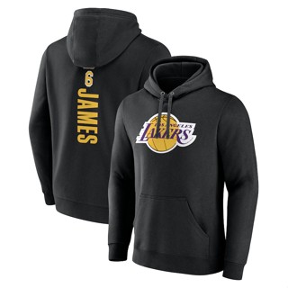 Lakers James เสื้อแจ็กเก็ต เสื้อกีฬา เสื้อบาสเก็ตบอล ลําลอง มีฮู้ด สําหรับผู้ชาย