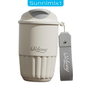 [Sunnimix1] ขวดแก้วกาแฟซิลิโคน มีฉนวนกันความร้อน แบบพกพา 410 มล.