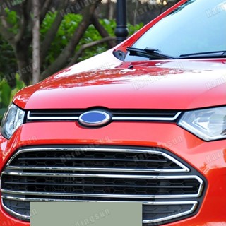 สติกเกอร์โครเมี่ยม ติดกระจังหน้ารถยนต์ ด้านข้าง 2 ชิ้น สําหรับ Ford Ecosport 2013-2017