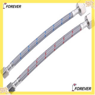 Forever สายเชื่อมต่อก๊อกน้ํา สเตนเลส 304 60 ซม. ติดตั้งง่าย สุ่มสี สําหรับเครื่องทําน้ําอุ่น 2 ชิ้น