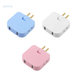 【3C】อะแดปเตอร์ปลั๊กไฟ Ac 1 เป็น 4 180 องศา พร้อมอะแดปเตอร์ชาร์จ USB 2 ช่อง