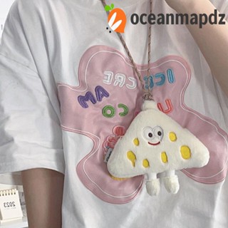 Oceanmapdz กระเป๋าใส่เหรียญชีส ทรงสามเหลี่ยม ลายการ์ตูนน่ารัก แบบแขวนคอ ใช้งานกลางแจ้ง