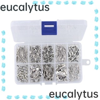 Eucalytus1 ลูกปัด รูปปีกนางฟ้า สไตล์ทิเบตโบราณ สีเงิน 10 แบบ สําหรับทําเครื่องประดับ แฮนด์เมด DIY