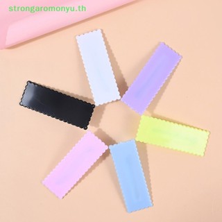 Strongaromonyu กิ๊บติดผม ทรงสี่เหลี่ยมผืนผ้า กันน้ํา สีมาการอง สําหรับทําเครื่องประดับ Diy 10 ชิ้น