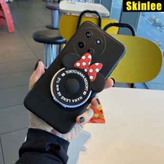 เคสโทรศัพท์มือถือ ซิลิโคนนิ่ม พร้อมกระจกขาตั้ง สําหรับ Realme 11 Pro Plus 11X Realme11 Pro Plus