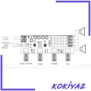 [Kokiya2] บอร์ดขยายเสียงสเตอริโอดิจิทัล ช่องคู่ 4 บอร์ด 80Wx2