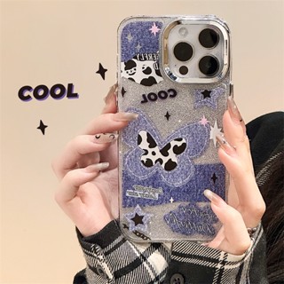 [พร้อมส่ง] เคสป้องกันโทรศัพท์มือถืออะคริลิค ลายกลิตเตอร์ สําหรับ Apple iPhone 15 14 13 12 11 PROMAX XS XR XSMAX SE2020 6 7 8PLUS MINI