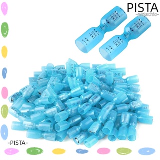 Pista ขั้วต่อสายไฟ ไนล่อน กันน้ํา สีฟ้า ตัวเมีย ฉนวนกันความร้อน ตัดการเชื่อมต่อเร็ว สําหรับเรือ 100 ชิ้น