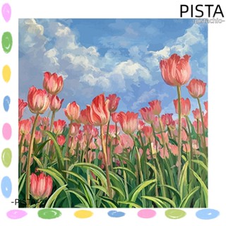 Pista ชุดปักครอสสติตช์ 23.6×23.6 นิ้ว 3 เส้น 11CT DIY สําหรับผู้เริ่มต้น