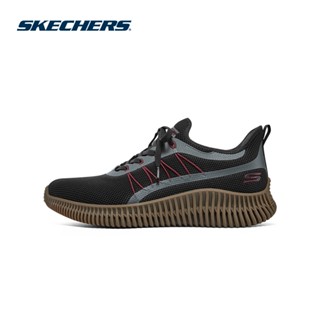 Skechers สเก็ตเชอร์ส รองเท้า ผู้ชาย BOBS Geo Shoes - 118171-BKMT