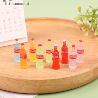 [little.coconut] ขวดเครื่องดื่มโซดา แบบใส ขนาดเล็ก 1:12 DIY สําหรับตกแต่งบ้านตุ๊กตา 5 ชิ้น