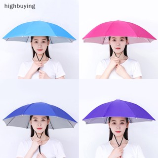 [highbuying] หมวกร่มตกปลา พับได้ สําหรับตั้งแคมป์ ตกปลา เดินป่า กลางแจ้ง พร้อมส่ง