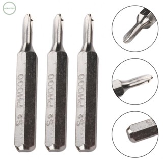 GORGEOUS~Screwdriver Bits Magnetic Bits PH000 Sandblasted/Chrome Silver Wearproof