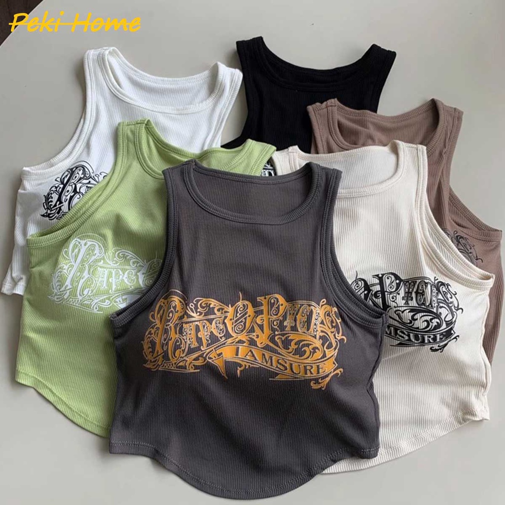 พร้อมส่ง เสื้อครอปกล้ามลำลองสีพื้นๆ เนื้อผ้าชักร่อง ผ้าดี ไม่บาง นุ่ม ดูแลง่าย