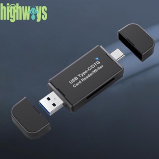 3 in 1 เครื่องอ่านการ์ด SD USB C 3.0 สําหรับ Apple OTG [highways.th]