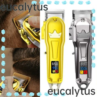 Eucalytus1 ปัตตาเลี่ยนตัดผมไร้สาย โลหะ ชาร์จ USB ทนทาน พร้อมโลหะ