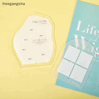 [FREG] ชั้นวางเล็บปลอมอะคริลิคใส ทรงไม่สมมาตร สําหรับโชว์เล็บเจล 1 ชิ้น FDH