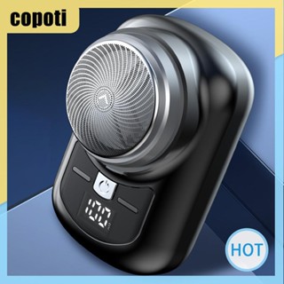 Copoti เครื่องโกนหนวดไฟฟ้าดิจิทัล 180mAh ขนาดเล็ก ชาร์จ USB สําหรับบ้าน