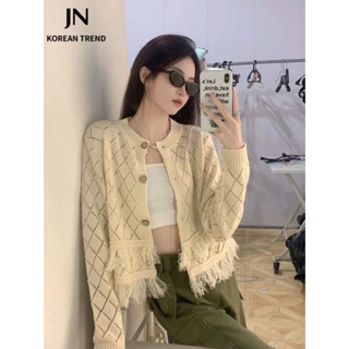 JN Studio  Áo Len áo khoác cardigan áo cardigan Thời trang hàn quốc  ทันสมัย ทันสมัย Comfortable Unique A91K05G 36Z230909