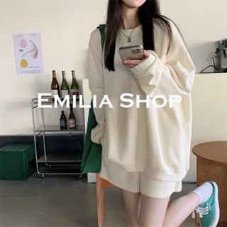 EMILIA SHOP  เสื้อผ้าผู้ญิง แขนยาว เสื้อฮู้ด  Trendy คุณภาพสูง Unique fashion A98J262 36Z230909