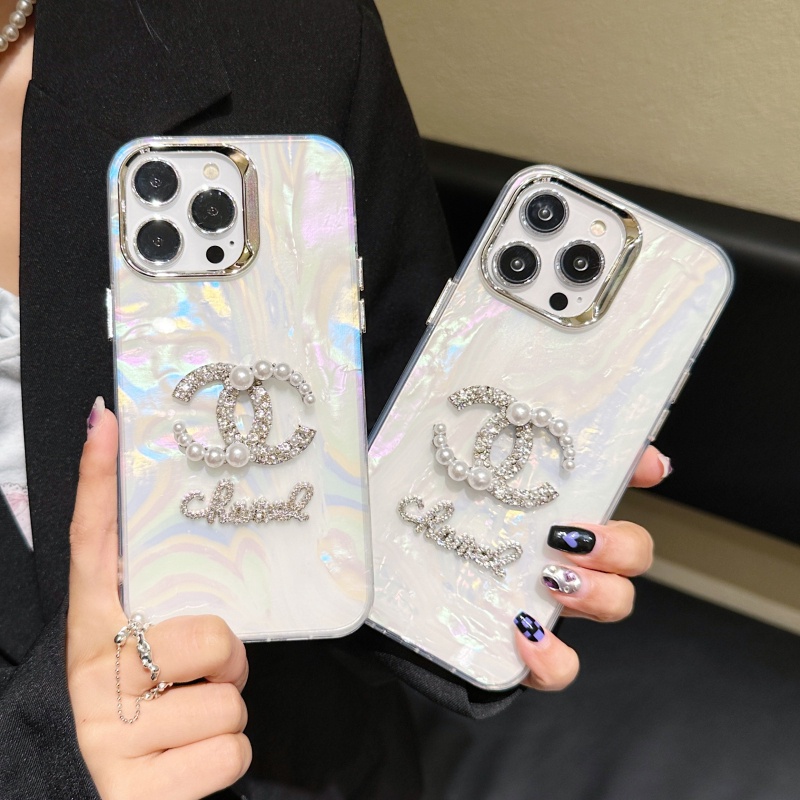 Luxury pearl rhinestone เคสไอโฟน11 กันกระแทก iphone 13 14 pro max 15 pro max 13 pro max 16 pro max case iphone 12 14 15 16 12 pro max 11 pro max 14 pro 13 pro 15 pro 16 pro 16plus Shell pattern