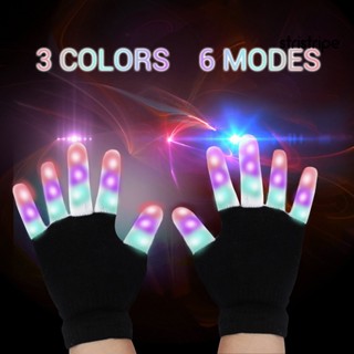 [STR] ถุงมือไฟกระพริบ LED เรืองแสง สําหรับปาร์ตี้ฮาโลวีน