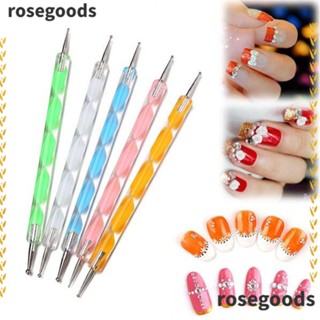Rosegoods1 ชุดแปรงปากกา พลอยเทียม ทนทาน สําหรับตกแต่งเล็บ DIY