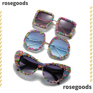 Rosegoods1 แว่นตากันแดด UV400 หลากสี สไตล์พังก์ สําหรับถ่ายภาพ