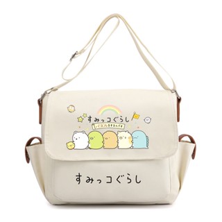 Sumikkogurashi กระเป๋าสะพายไหล่ กระเป๋านักเรียน ลําลอง ขนาดใหญ่ ลายการ์ตูนอนิเมะ สองมิติ เข้ากับทุกการแต่งกาย สไตล์เกาหลี สําหรับผู้หญิง นักเรียน