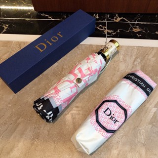 Dior ร่มกันแดดอัตโนมัติ กัน UV ขนาดเล็ก แบบพกพา ทนทาน