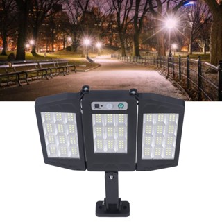 ZhongXiong 264LED แผงโซลาร์เซลล์พร้อมรีโมทคอนโทรล 3 โหมดการทำงานโคมไฟส่องสว่างสำหรับถนนกลางแจ้ง