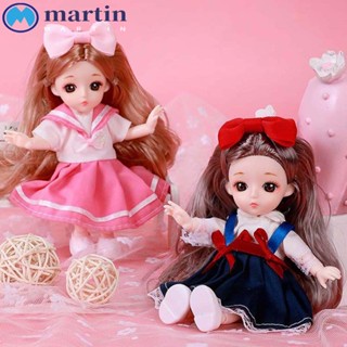 Martin ตุ๊กตาเจ้าหญิง เครื่องแบบแฟชั่น 1/12 BJD Kawaii สีสันสดใส ของขวัญวันเกิด สําหรับเด็กนักเรียน