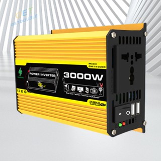 [Getdouble.th] หม้อแปลงแรงดันไฟฟ้า DC 12V เป็น AC 110 220V 3000W สําหรับรถยนต์